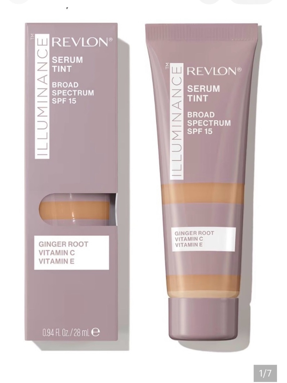 Revlon Illuminance serum tint broad spectrum spf 15 color 409 brûlée .